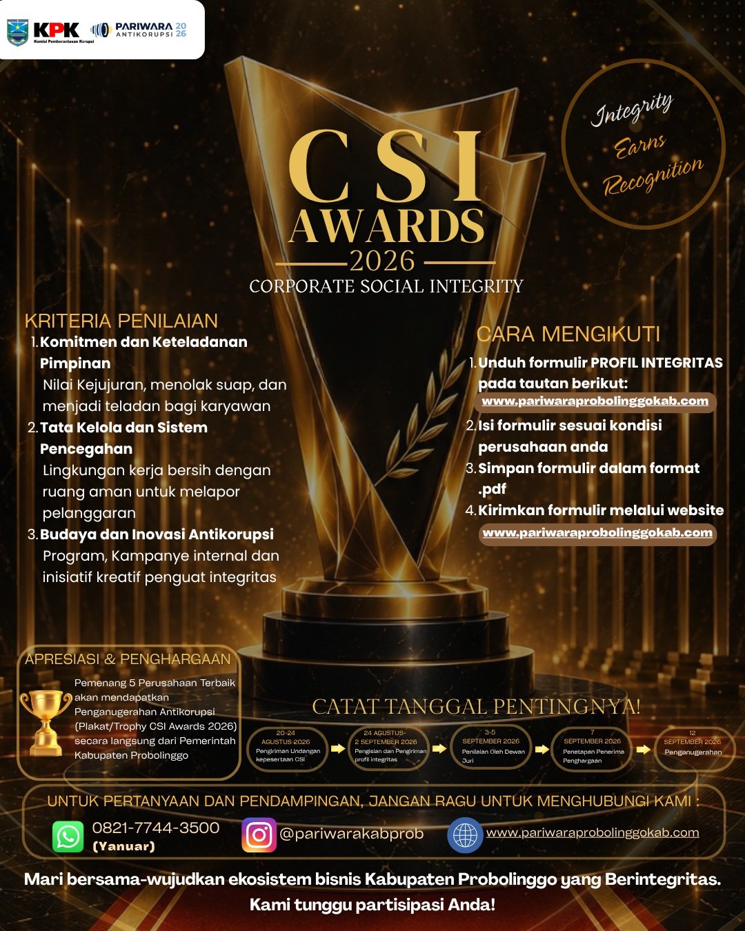 CORPORATE SOCIAL INTEGRITY (CSI) AWARDS 2026
